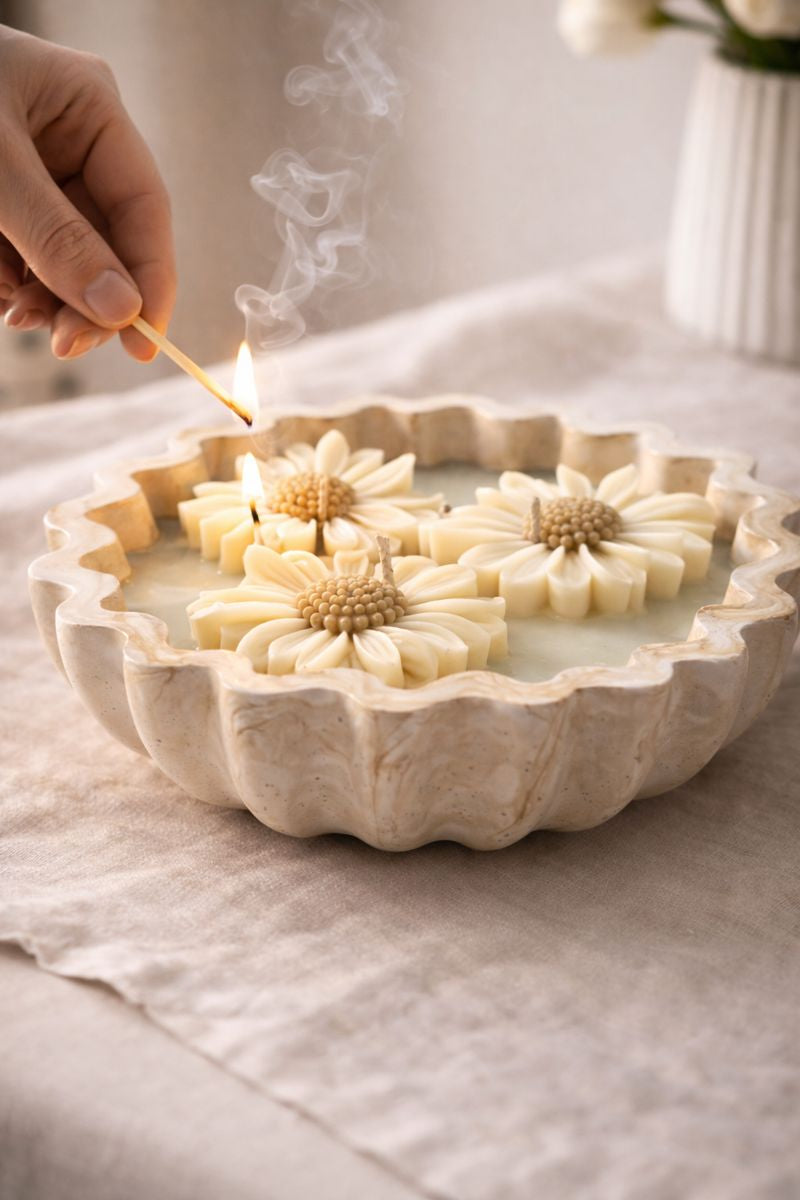 Blomsterskål med Vaniljeduft