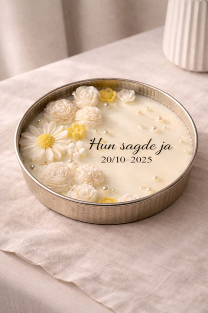 Personligt håndlavet duftlys